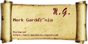 Merk Gardénia névjegykártya